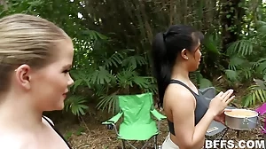 Lesbian friends enjoy outdoor activities in the United States